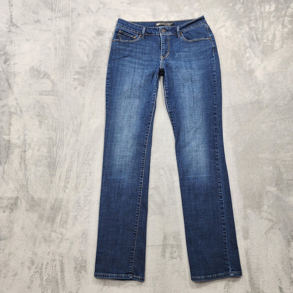 Levi's Jeans Womens 12 Blue Mid Rise Bold Curve Straight‎ Stretch Denim Casual